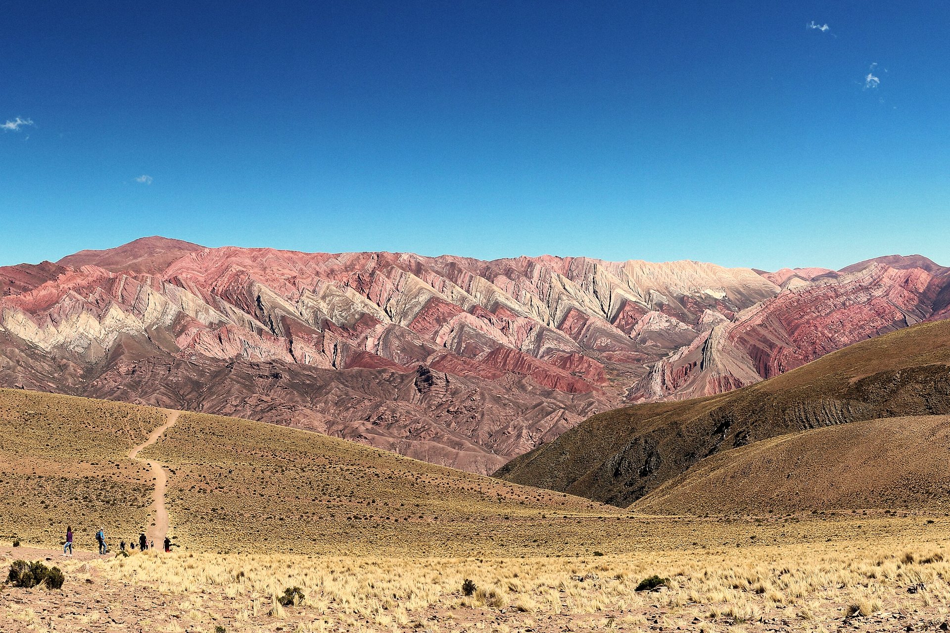 Montanhas listradas da Serranía de Hornocal