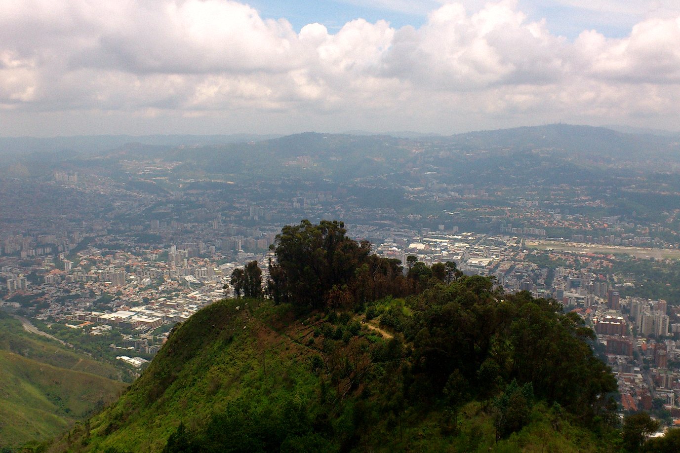 Caracas vista do alto do Ávila